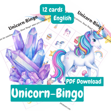 Lade das Bild in den Galerie-Viewer, Einhorn-Bingo (Digitales Produkt)5x5 Felder