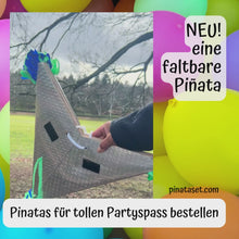 Laden und Abspielen von Videos im Galerie-Viewer, Faltbare Piñata - Bereit zum Einsatz
