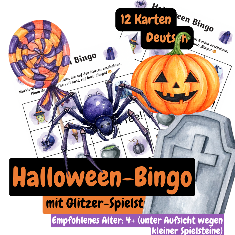 Halloween-Bingo (Versand per Post)