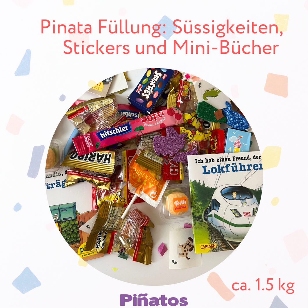 Pinata Füllung Süßigkeiten, Stickers + Mini-Bücher + Play-Doh
