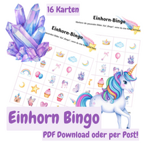 Lade das Bild in den Galerie-Viewer, Einhorn-Bingo (Digitales Produkt)5x5 Felder
